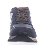 Sneakers en Cuir Liam bleu marine/blanc/marron